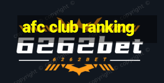 afc club ranking