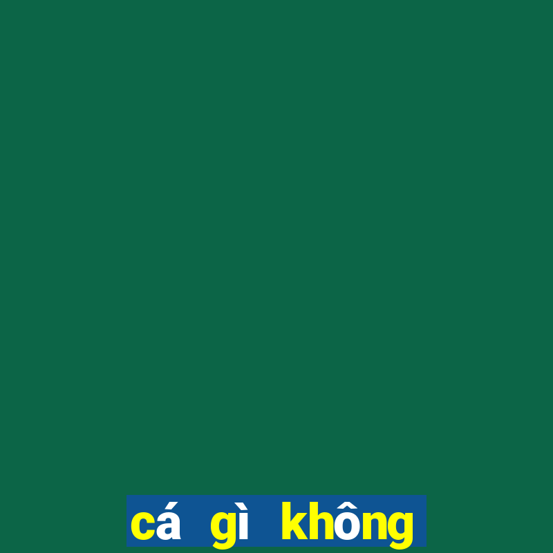 cá gì không vẩy bẹt đầu