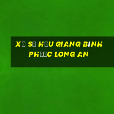 xổ số hậu giang bình phước long an