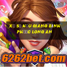 xổ số hậu giang bình phước long an