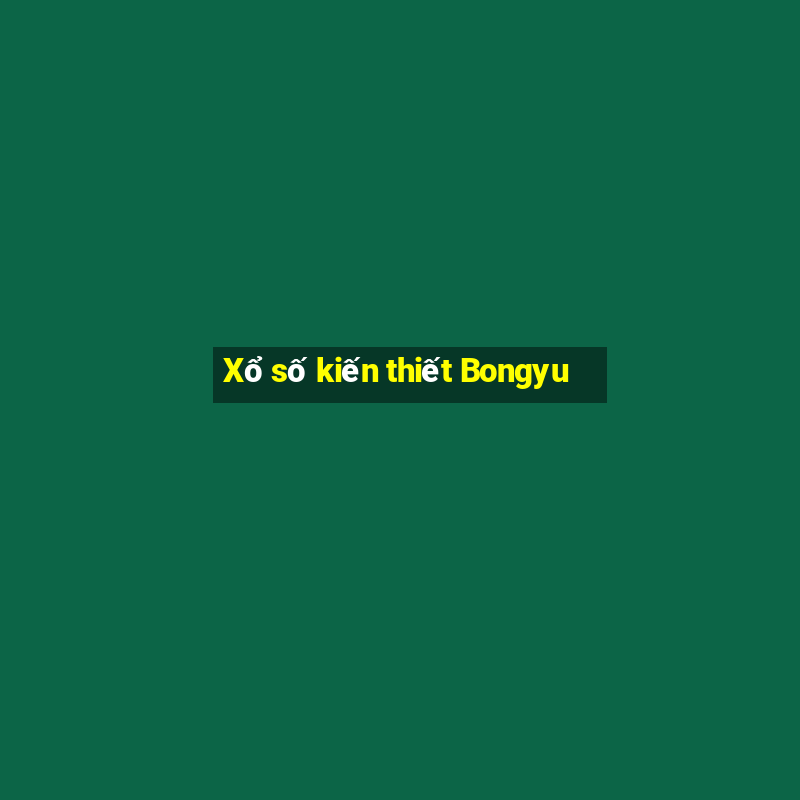 Xổ số kiến thiết Bongyu