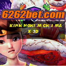 kinh nghiệm chơi max 3d