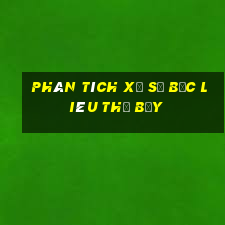 Phân tích xổ số Bạc Liêu thứ bảy