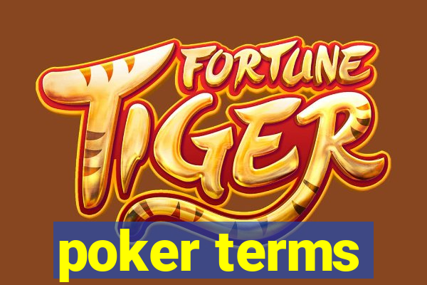 poker terms