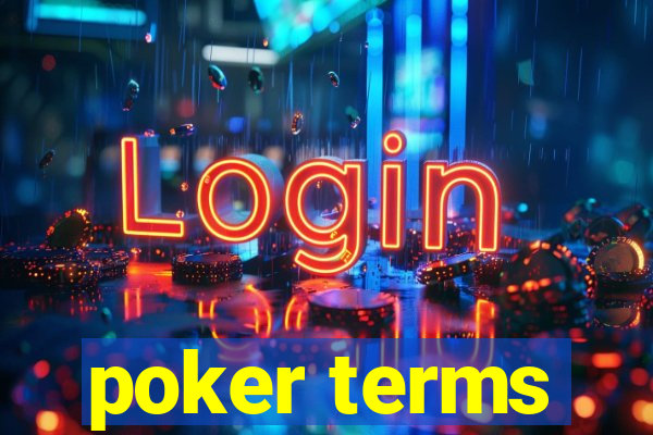 poker terms