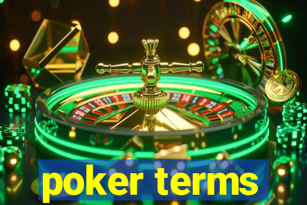 poker terms