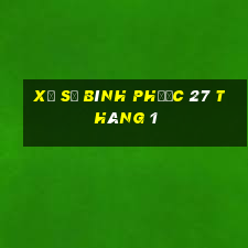 xổ số bình phước 27 tháng 1