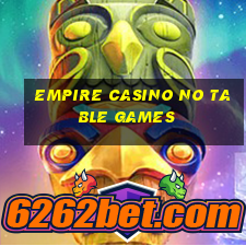 empire casino no table games