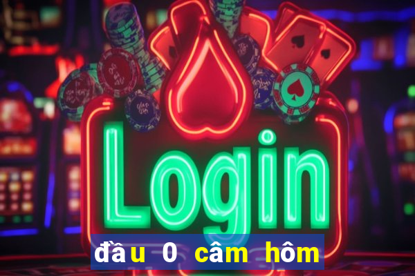 đầu 0 câm hôm sau đánh lô gì