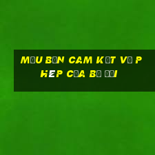 mẫu bản cam kết về phép của bộ đội