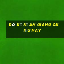 dò xổ số an giang chiều nay