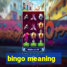 bingo meaning