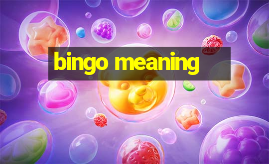 bingo meaning