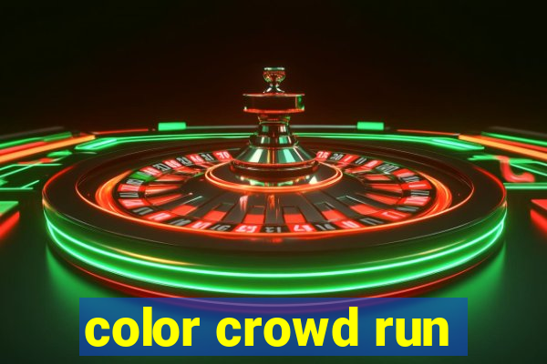 color crowd run