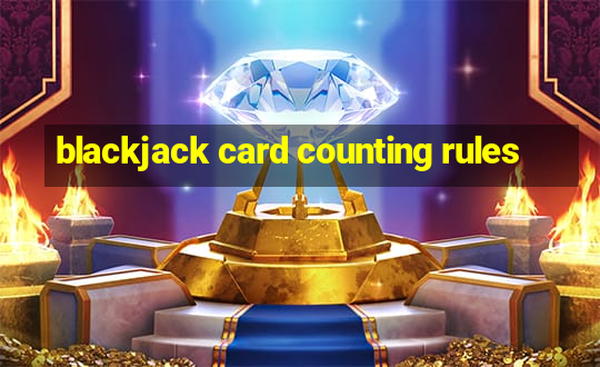 blackjack card counting rules