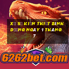 xổ số kiến thiết bình dương ngày 1 tháng 7