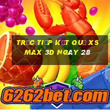 Trực tiếp kết quả XS Max 3D ngày 28