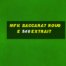 mfk baccarat rouge 540 extrait