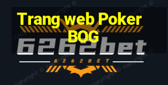 Trang web Poker BOG