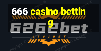 666 casino betting