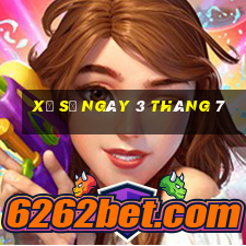 xổ số ngày 3 tháng 7