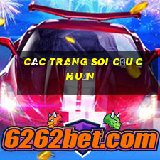 các trang soi cầu chuẩn