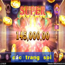 các trang soi cầu chuẩn