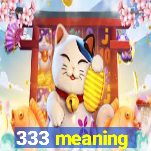 333 meaning