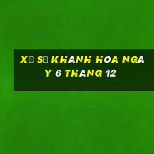 xổ số khánh hòa ngày 6 tháng 12