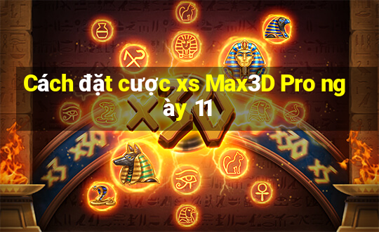 Cách đặt cược xs Max3D Pro ngày 11