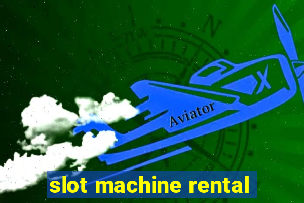 slot machine rental