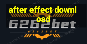 after effect download