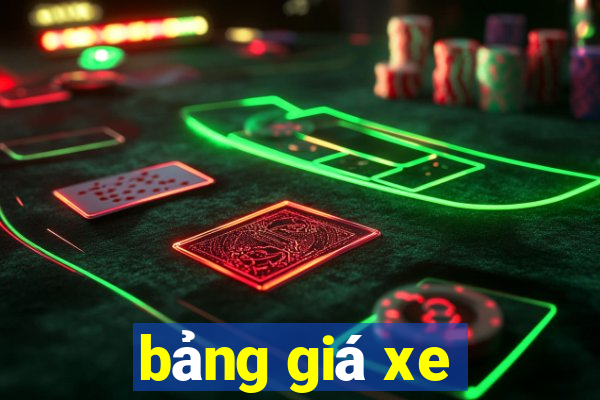 bảng giá xe