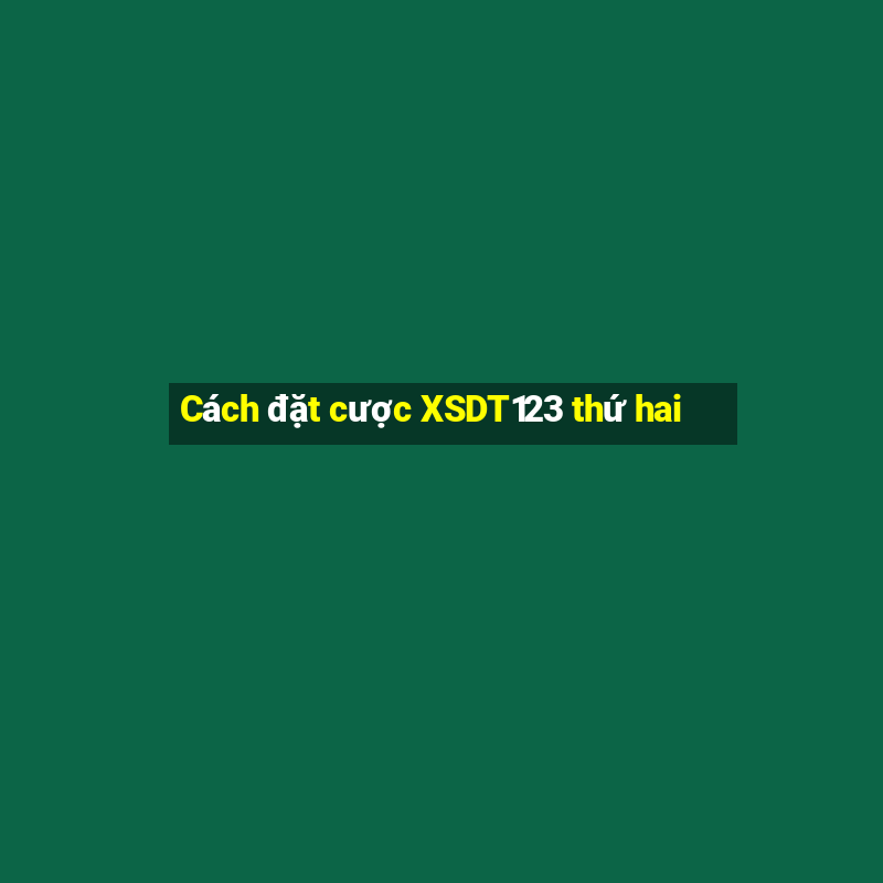 Cách đặt cược XSDT123 thứ hai