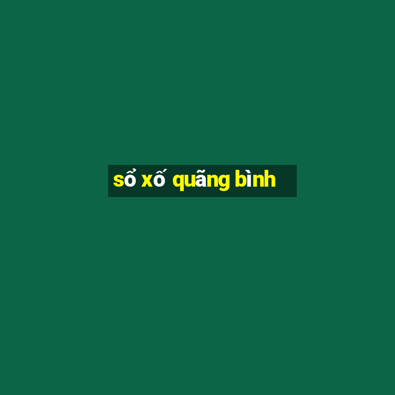 sổ xố quãng bình