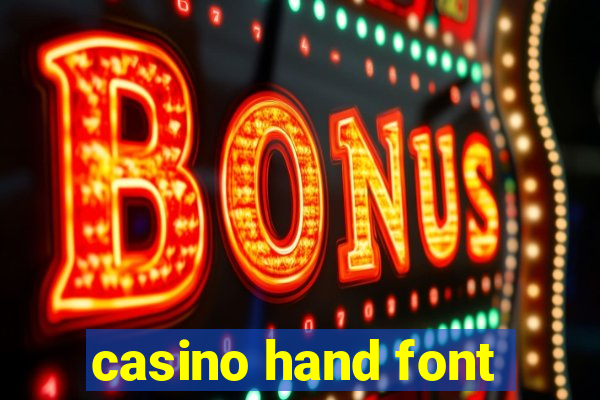 casino hand font