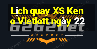 Lịch quay XS Keno Vietlott ngày 22