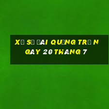 xổ số đài quảng trị ngày 20 tháng 7