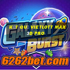 kết quả vietlott max 3d pro