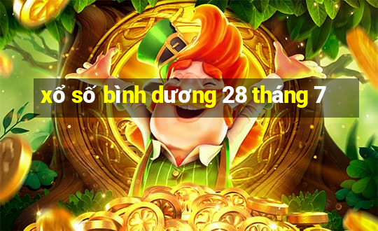 xổ số bình dương 28 tháng 7