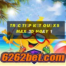 Trực tiếp kết quả XS Max 3D ngày 1