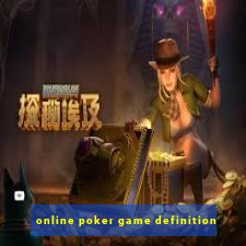 online poker game definition