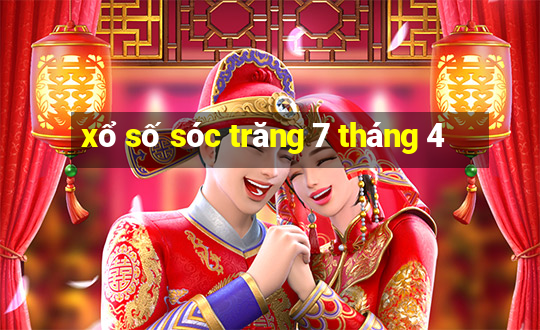 xổ số sóc trăng 7 tháng 4