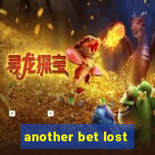 another bet lost