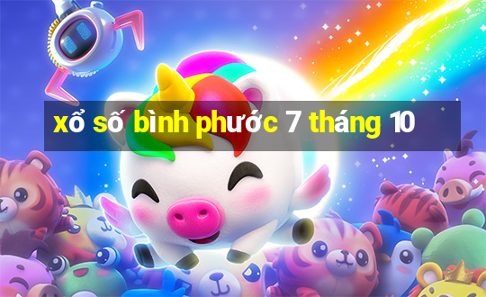 xổ số bình phước 7 tháng 10