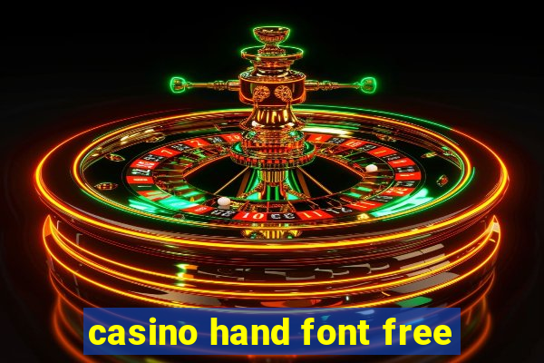 casino hand font free