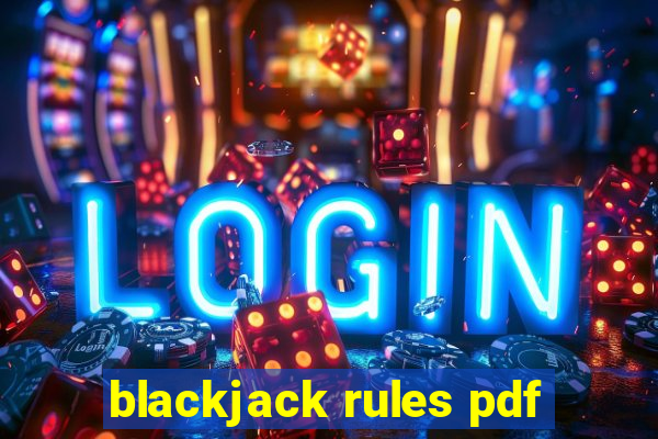 blackjack rules pdf