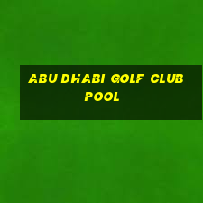 abu dhabi golf club pool