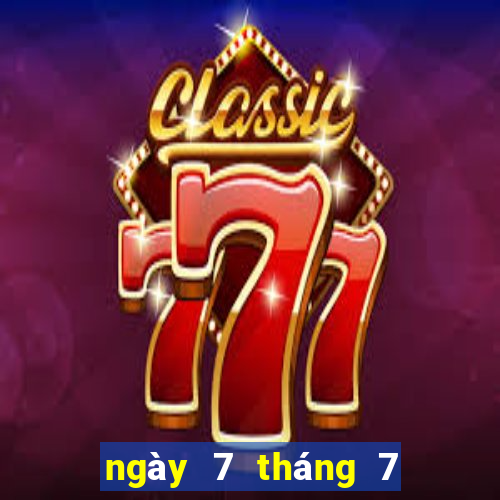 ngày 7 tháng 7 xổ số trà vinh