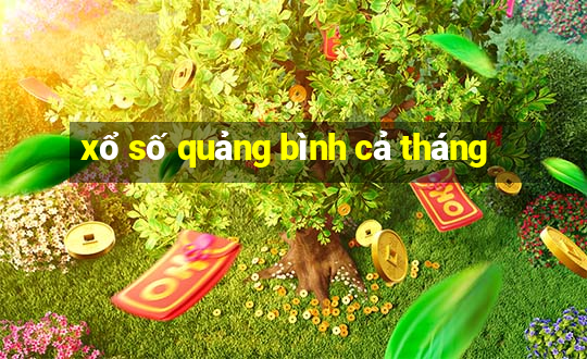 xổ số quảng bình cả tháng